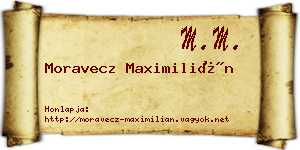 Moravecz Maximilián névjegykártya